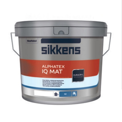 ALPHATEX IQ MAT (глубокоматовая краска с высокой износостойкостью для наружных и внутренних работ)
